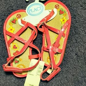 Children Place Hot Pink toodler sandals 6-7